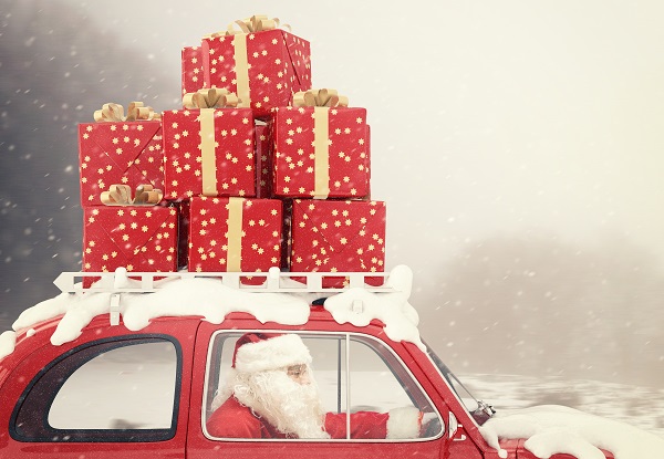 Santa,Claus,Drives